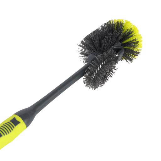 display image 6 for product Royalford Toilet Plunger with Holder- RF2372| Lightweight | Compact | Toilet Brush Perfect for Cleaning Toilet, Floor and Tile| Superior-Quality Cleaning Brush with Long Handle for Better Reach and Efficient Cleaning| Green and Grey