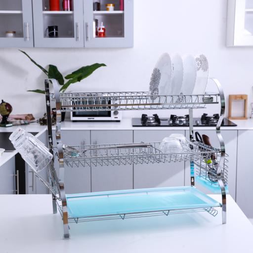 Madala Dish Rack for Kitchen Counter, 2 Tier Dish Rack and Dish Drainer for  Kitchen Organizer, Dish Drying Rack Dish Dryer with Detachable Cup Rack