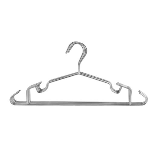 display image 4 for product 6pcs Metal Hanger Set, 360 Rotating Swivel Hook, RF2575 | Home Premium Coat Hangers Set for General Use | High-Quality Metal Construction & Non-Slip Design