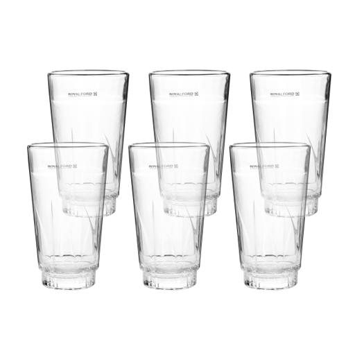 display image 0 for product 6-Pcs Glass Tumbler, Portable & Lightweight, 375ml, RF2654 | Transparent Water Cup| Drinking Glass | Ideal for Party Picnic BBQ Camping Garden | Serve Water Wine Whisky Drinking & More