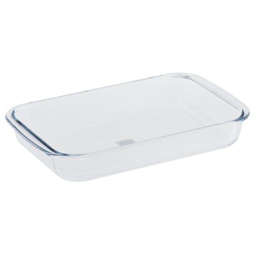 display image 1 for product Royalford Borosilicate Glass Square Roaster, Casserole Baking Dish, Glass Oven Proof Cooking Dish