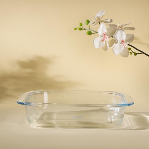 display image 2 for product Glass Square Dish 2-Ltr