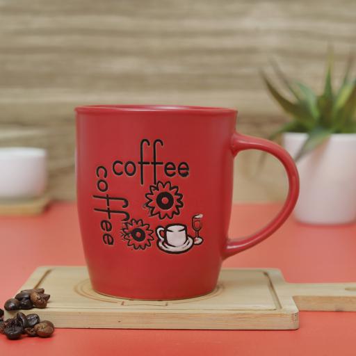 display image 3 for product Royalford RF2921-FB 355ml Reusable Ceramic Mug - Portable Lightweight with Cool Touch Handle Large Coffee & Tea Mug, Traditional Extra Large Tea Mug, Thick Wall Small Mug | Ideal for Hot & Cold Drinks