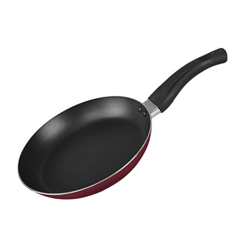 Aluminum Deep Fry Pan with Glass Lid Non Stick Insulated Handle 22cm-28cm  Black