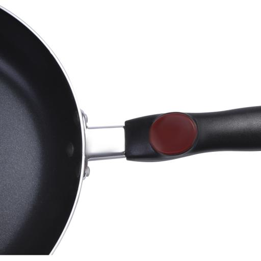 Non Stick Frying Pan Cookware Insulated Handle Round Fry pan Black 20cm -  30cm