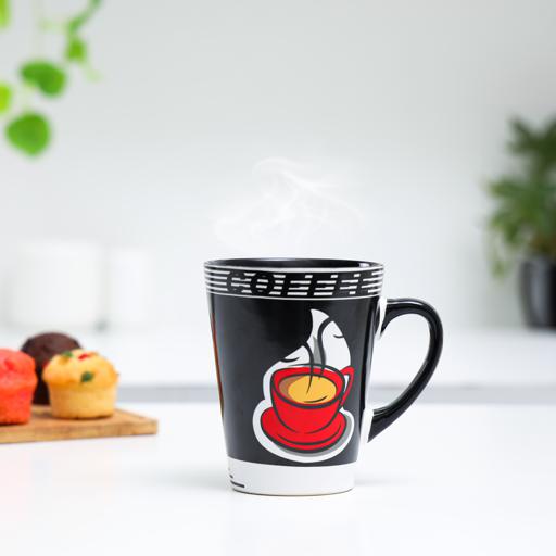 display image 2 for product Royalford RF2965 325ml Porcelain 3Pcs Coffee Mug - Large Coffee & Tea Mug, Traditional Extra Large Tea Mug, Thick Wall Small Portable Mug | Ideal for Hot & Cold Drinks