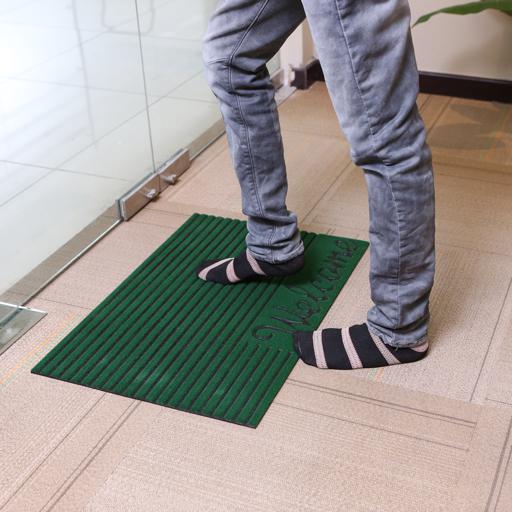 display image 1 for product Royalford Rubber Mat 43.18*66.04Cm - Home, Shop Outdoor Rubber Entrance Mats Anti Fatigue None Slip