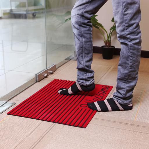 display image 3 for product Royalford Rubber Mat 43.18*66.04Cm - Home, Shop Outdoor Rubber Entrance Mats Anti Fatigue None Slip