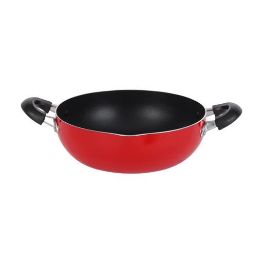 Royalford RF324WP26 Kadai Wok Pan | 26 CM | Induction Safe | with Durable Non-Stick Granite Coating  | Frypan & Heat-Resistant Handles | Cookware Casserole Pan |Ideal for Frying, Sauteing, Cooking & More hero image