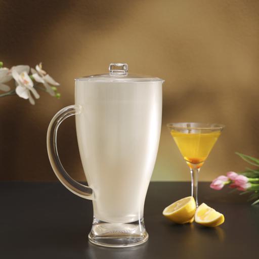 display image 1 for product Acrylic Jug, 2L Jug with Leak-Proof Lid & Handle, RF345N | Pour Spout Juice Jug | Water Pitcher for Juice, Cold Tea, Milk | Bottle Pot Container for Restaurants Home