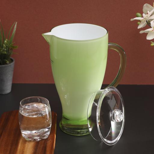 display image 2 for product Acrylic Jug, 2L Jug with Leak-Proof Lid & Handle, RF345N | Pour Spout Juice Jug | Water Pitcher for Juice, Cold Tea, Milk | Bottle Pot Container for Restaurants Home