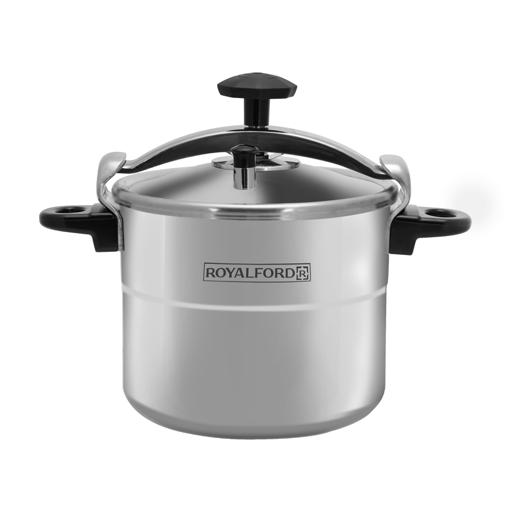 display image 0 for product Royalford 9L Aluminium Pressure Cooker - Lightweight & Durable Home Kitchen Pressure Cooker With Lid