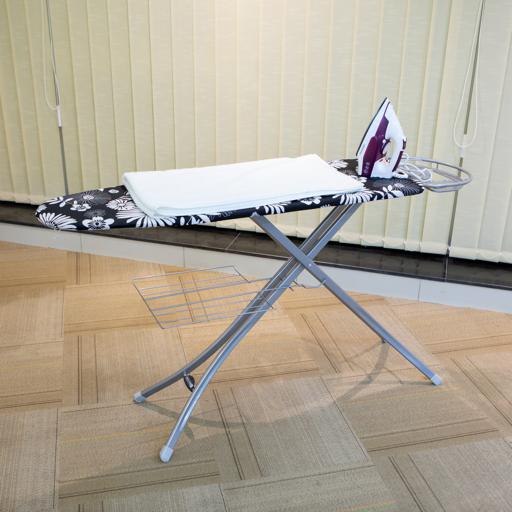 display image 7 for product Royalford Mesh Ironing Board With Attached Cloth Rack, 122X38Cm