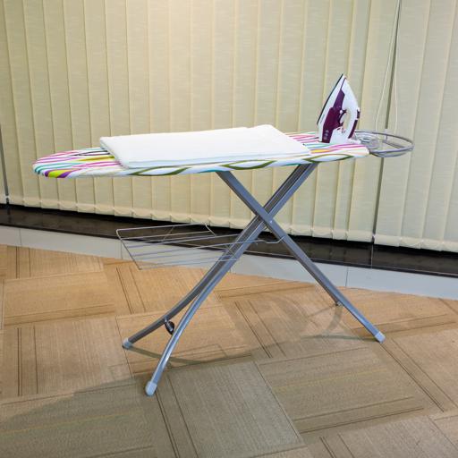 display image 8 for product Royalford Mesh Ironing Board With Attached Cloth Rack, 122X38Cm