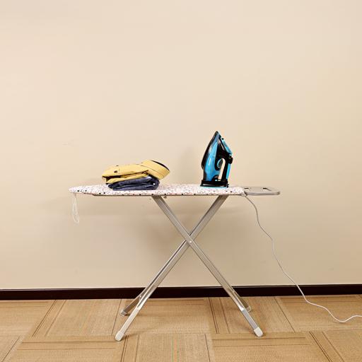 display image 3 for product Mesh Ironing Board with Steam Iron Rest, 91x30cm, RF367IBS | Iron Board with Adjustable Height & Lock System | Non-Slip Feet & Foldable Legs| Heat Resistant Cover