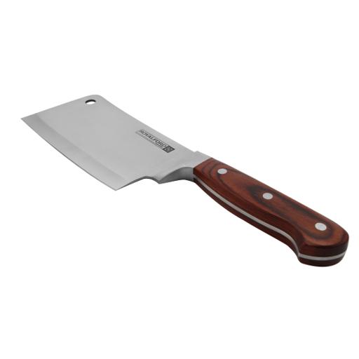 display image 6 for product Royalford 6" Cleaver Knife With Wooden Handle - Razor Sharp Meat Cleaver Stainless Steel Vegetable