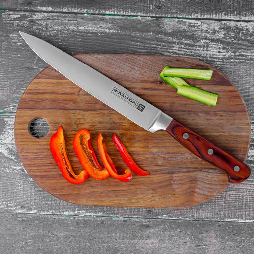 display image 3 for product Royalford Utility Knife - All Purpose Small Kitchen Knife - Ultra Sharp Stainless Steel Blade, 8 Inch