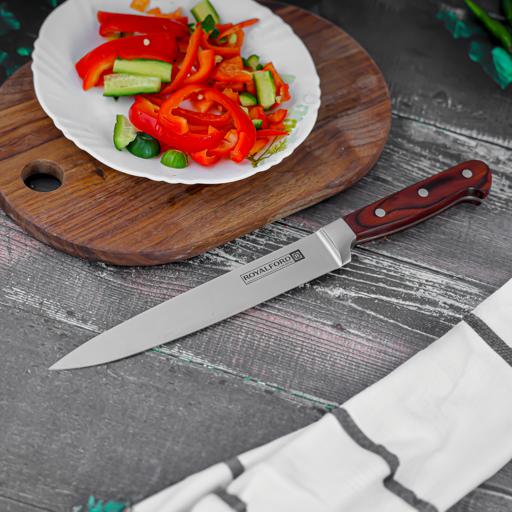 display image 4 for product Royalford Utility Knife - All Purpose Small Kitchen Knife - Ultra Sharp Stainless Steel Blade, 8 Inch