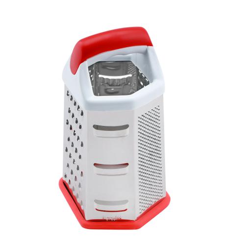 display image 7 for product Royalford Stainless Steel Grater - 6 Slided Hand Held Grater/Slicer/Chopper/Zester For Vegetables