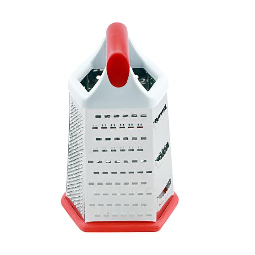 display image 1 for product Royalford Stainless Steel Grater - 6 Slided Hand Held Grater/Slicer/Chopper/Zester For Vegetables