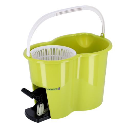 display image 1 for product Spin Easy Mop with Bucket, Adjustable Handle, RF4238 | 360° Spinning Mop | Press Pedal & Dispenser Separates Clean and Dirty Water | Ideal for Marble, Tile, Wooden Floors & More