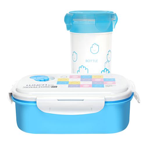 display image 6 for product Lunch Box with Water Bottle - Portable Design Perfect Lock with Seal System to Avoid Spillage | Travel Safe | Compact lids with High Grip Clips | Ideal for Office, Picnic, Outings & More