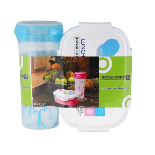 display image 9 for product Lunch Box with Water Bottle - Portable Design Perfect Lock with Seal System to Avoid Spillage | Travel Safe | Compact lids with High Grip Clips | Ideal for Office, Picnic, Outings & More