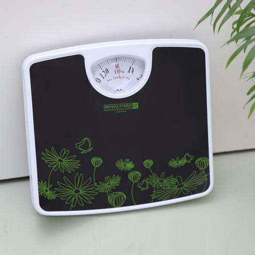 display image 2 for product Royalford RF4818 Weighing Scale - Analogue Manual Mechanical Weighing Machine for Human Bodyweight machine, 130Kg Capacity, Bathroom Scale, Large Rotating dial, Compact
