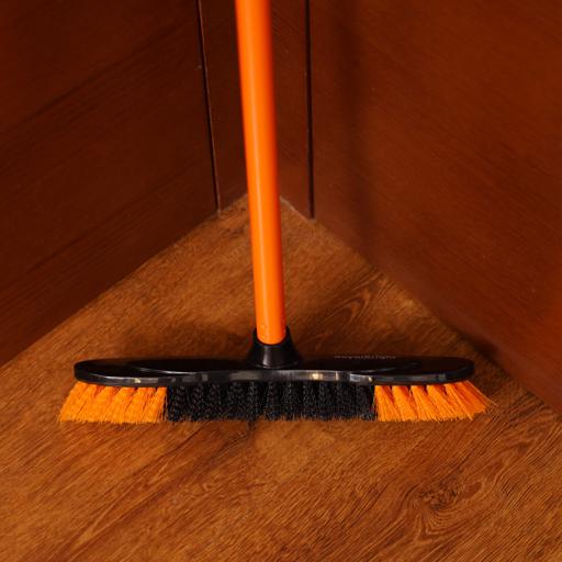 display image 2 for product Royalford RF4885 Long Floor Broom with Handle - Upright Long Handle Broom with Stiff Bristles - Multipurpose Cleaning Tool Perfect for Home or Office Use - Ideal for all Sweeping Cleaning Job