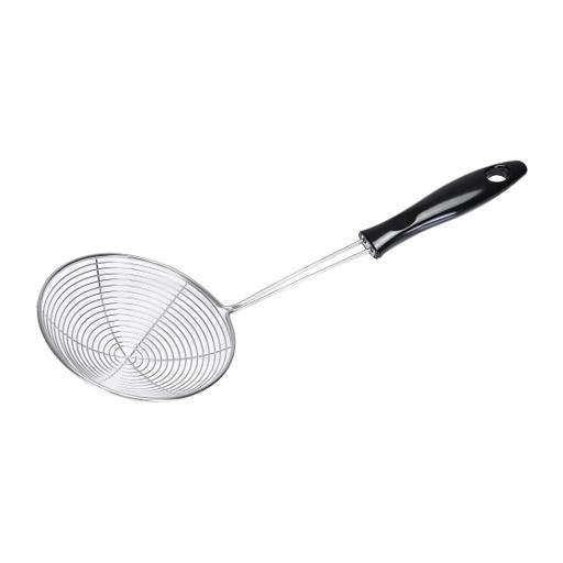 Strainer Ladle, Stainless Steel Wire Skimmer Spoon With Bamboo