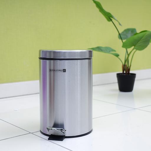display image 3 for product Royalford Stainless Steel Pedal Bin, 7L