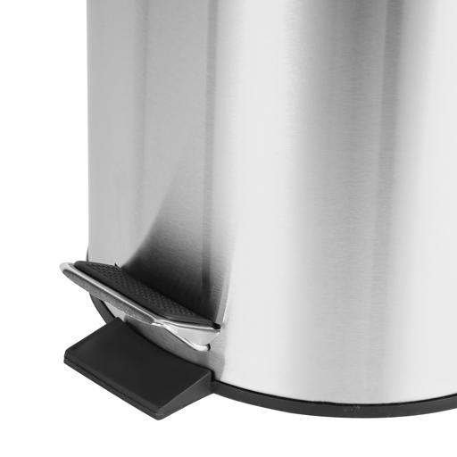 display image 9 for product Royalford RF5126 Stainless Steel Pedal Bin 7L, Kitchen Pedal Trash Bin | Stainless Steel Rubbish Bin with Soft Close Lid, Foot Pedal, Flat Lid & Strong Plastic Inner Bucket | Fingerprint Proof & Rust Resistant |Odor Free & Hygienic