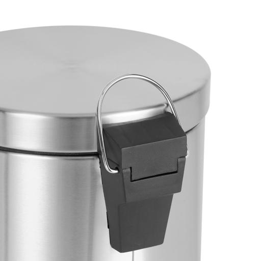 display image 10 for product Royalford RF5126 Stainless Steel Pedal Bin 7L, Kitchen Pedal Trash Bin | Stainless Steel Rubbish Bin with Soft Close Lid, Foot Pedal, Flat Lid & Strong Plastic Inner Bucket | Fingerprint Proof & Rust Resistant |Odor Free & Hygienic