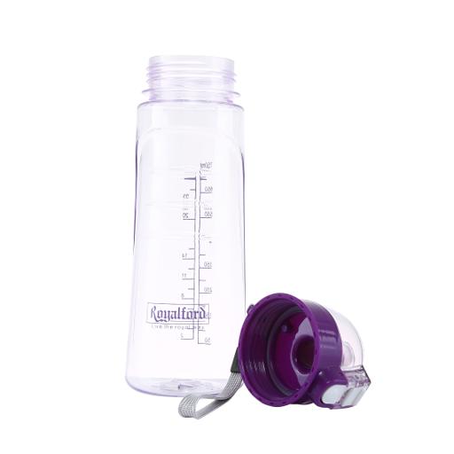 display image 6 for product Royalford 750Ml Water Bottle - Reusable Water Bottle Wide Mouth With Hanging Clip
