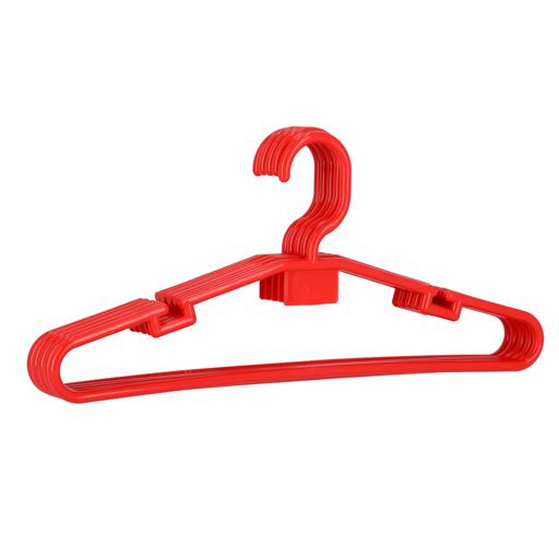 Plastic clothes Hanger (5 pcs)/Red