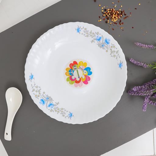 display image 2 for product Royalford Opal Ware Romantic Soup Plate, 9.5 Inch