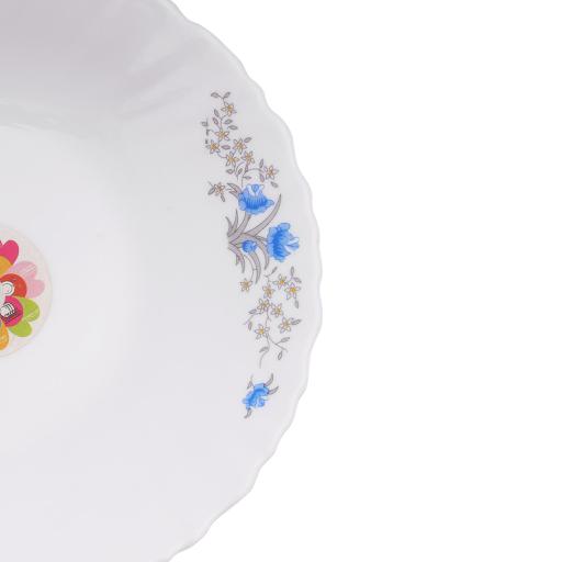 display image 4 for product Royalford Opal Ware Romantic Soup Plate, 7.5 Inch