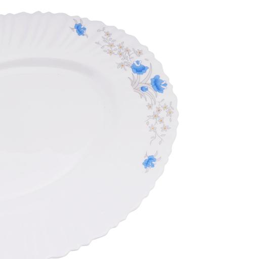 display image 5 for product Royalford Opal Ware Romantic Oval Plate, 14 Inch