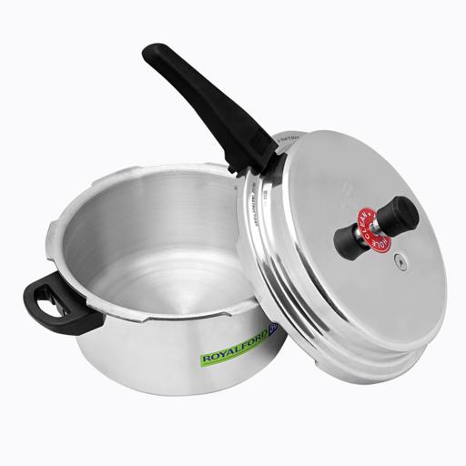 display image 5 for product Royalford 10L Aluminium Induction Base Pressure Cooker - Lightweight & Durable Cooker With Lid, Cool
