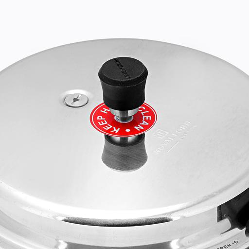 display image 8 for product Royalford 10L Aluminium Induction Base Pressure Cooker - Lightweight & Durable Cooker With Lid, Cool