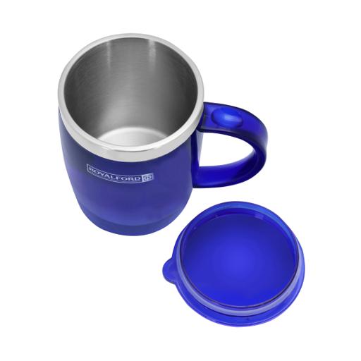 display image 15 for product Royalford 14Oz Stainless Steel Travel Mug - Coffee Mug With Handle & Lid Travel Friendly