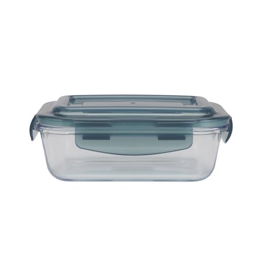 1pc Sealed Food Storage Container With White Lid, Plastic Dry Food