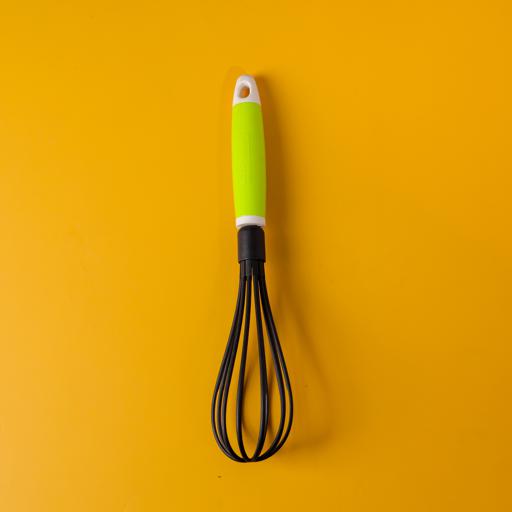 display image 1 for product Royalford Nylon Balloon Whisk With Plastic Handle - Egg Frother, Milk Beater, Kitchen Utensil