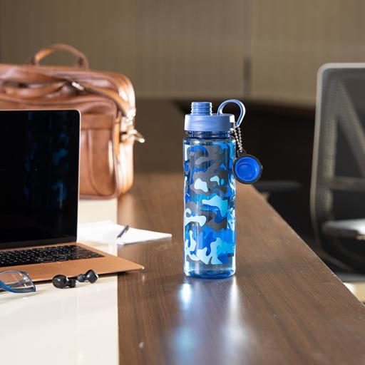 display image 1 for product Royalford 600Ml Water Bottle - Reusable Water Bottle Wide Mouth With Hanging Clip
