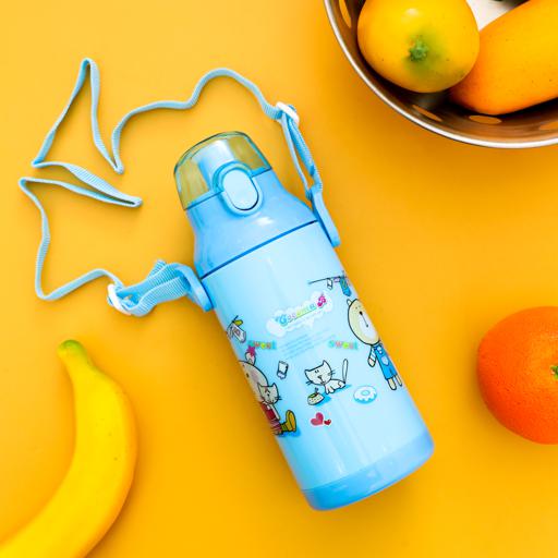 display image 2 for product Royalford 350Ml Water Bottle - Reusable Water Bottle Wide Mouth With Hanging Clip