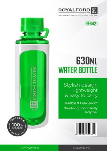 display image 5 for product Royalford 630Ml Water Bottle - Reusable Water Bottle Wide Mouth With Hanging Clip