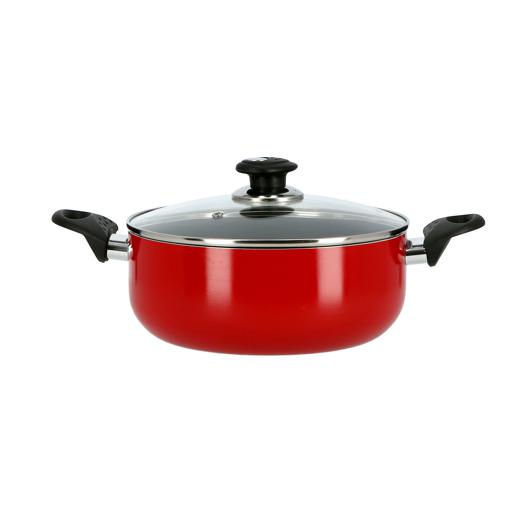 display image 0 for product Royalford Non-Stick Ceramic Casserole With Glass Lid 22 Cm- Durable Non-Stick Coating, High-Quality