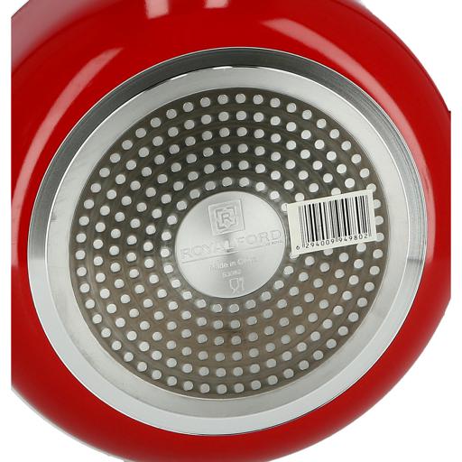 display image 5 for product Royalford Non-Stick Ceramic Casserole With Glass Lid 22 Cm- Durable Non-Stick Coating, High-Quality
