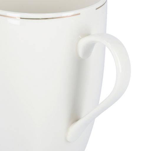 display image 2 for product Royalford 14Oz Bone Wave Square Coffee Mug - Large Coffee & Tea Mug, Traditional Extra Large Tea Mug