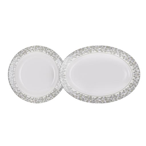 display image 9 for product Royalford Melamine Ware Dinner Set, 45 Pcs